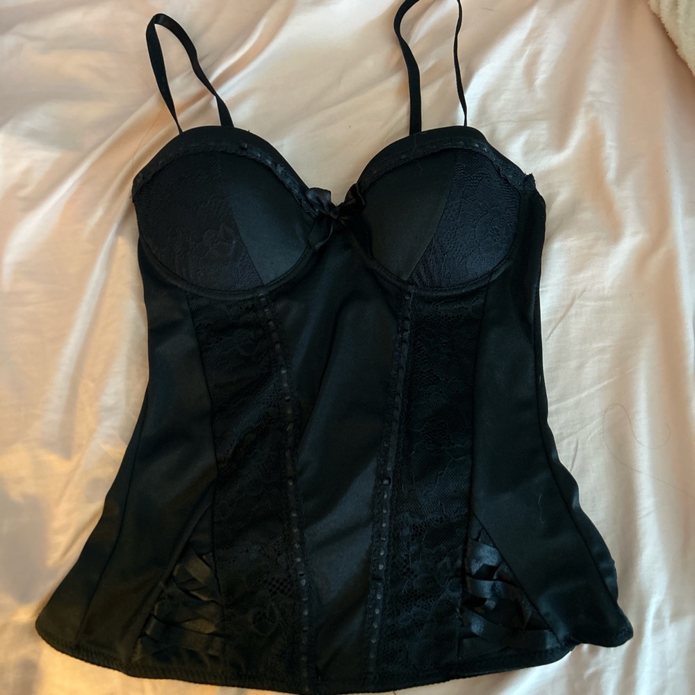 🚫SOLD ON DEPOP spirit halloween black corset